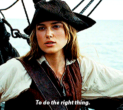 Elizabeth Turner of Pirates of the Caribbean saying Do The Right Thing
